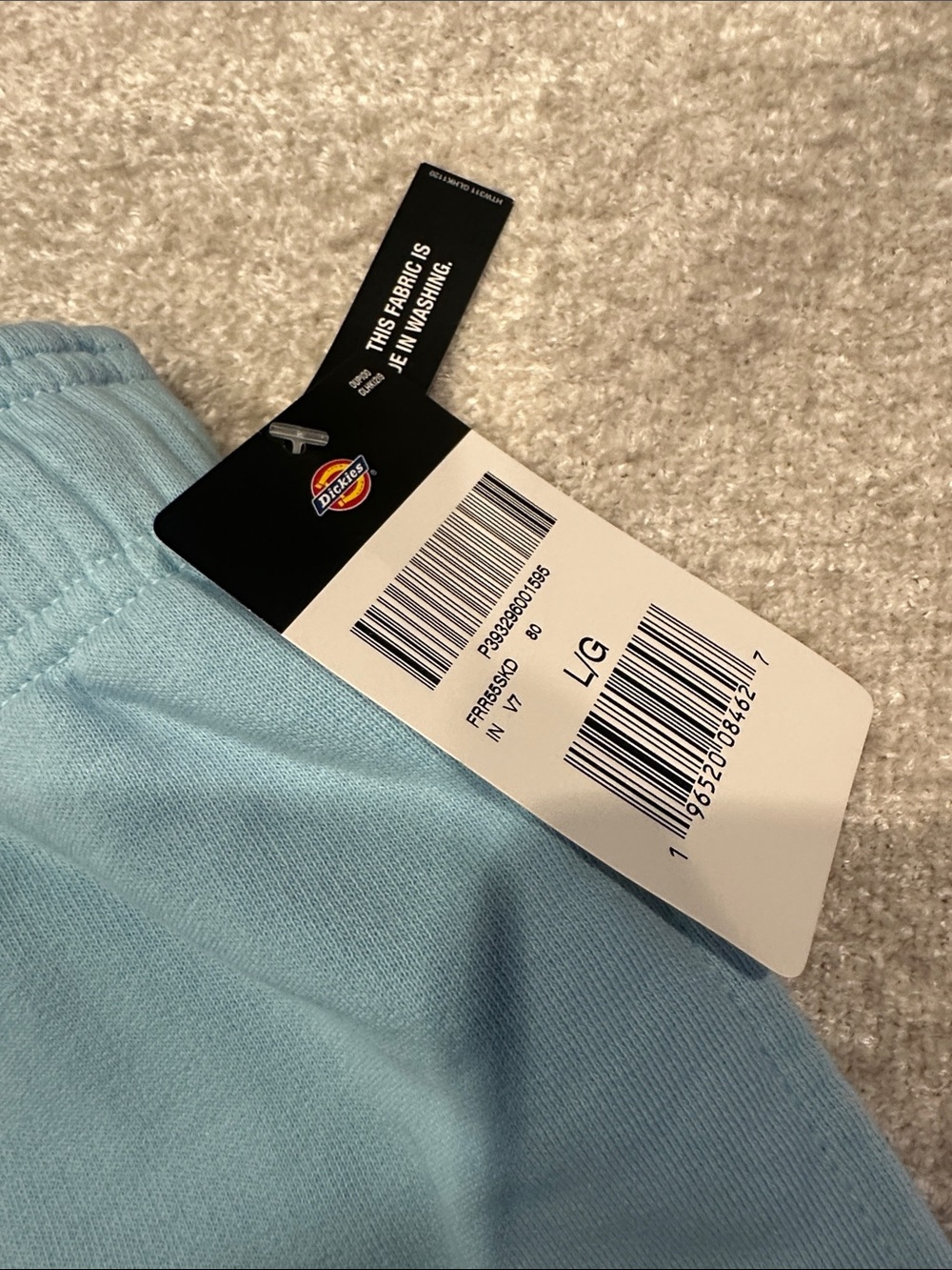 Dickies Light Blue to Navy Ombre Drawstring Shorts - Picture 2 of 6